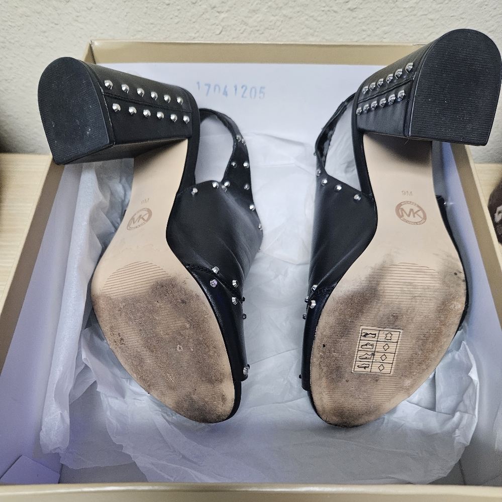 Michael Michael Kors Astor Open Toed Leather Heel - image 3